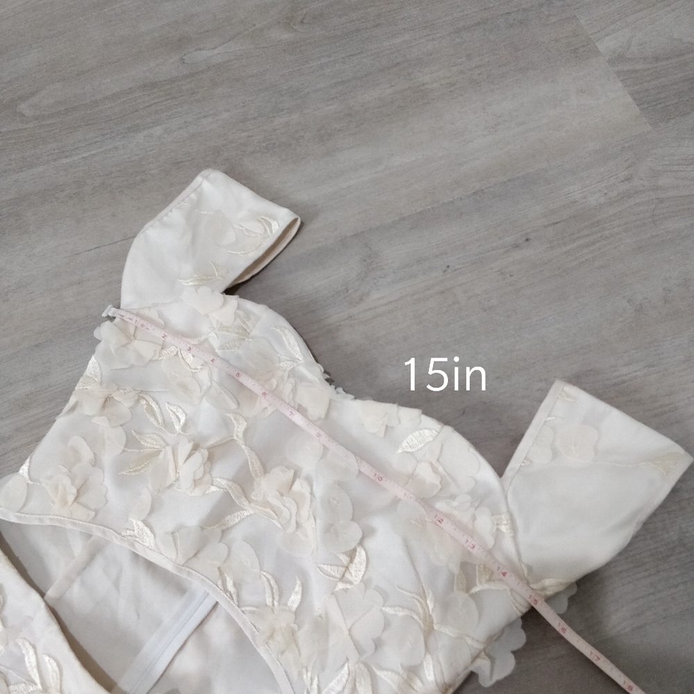 Prom dress custom cream floral JANE.X Emma - Picture 9 of 17